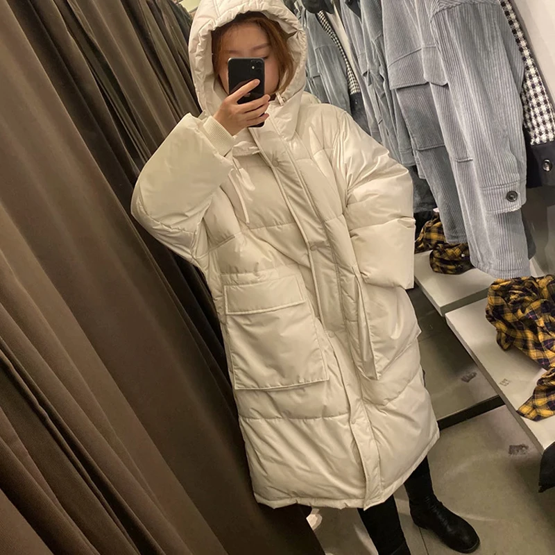 2020 зимняя плотная длинная парка с капюшоном пальто для женщин большой размер