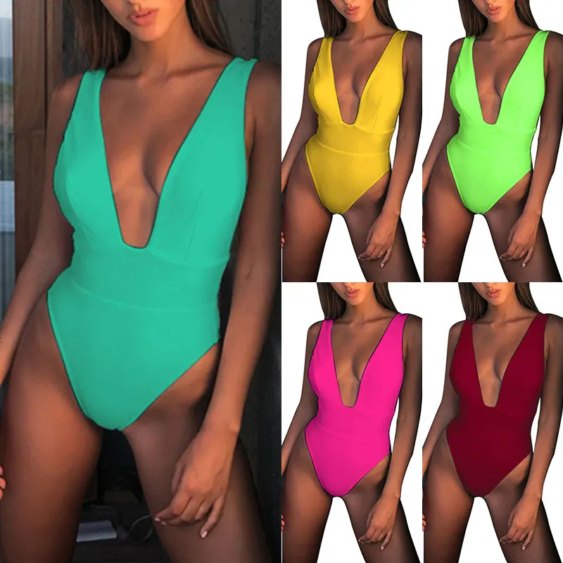2021 summer bikini beachwear Women's Women Bikini Set Swimwear Push-Up Padded Solid Bra Swimsuit Beachwear high waist Swimsuit#2
