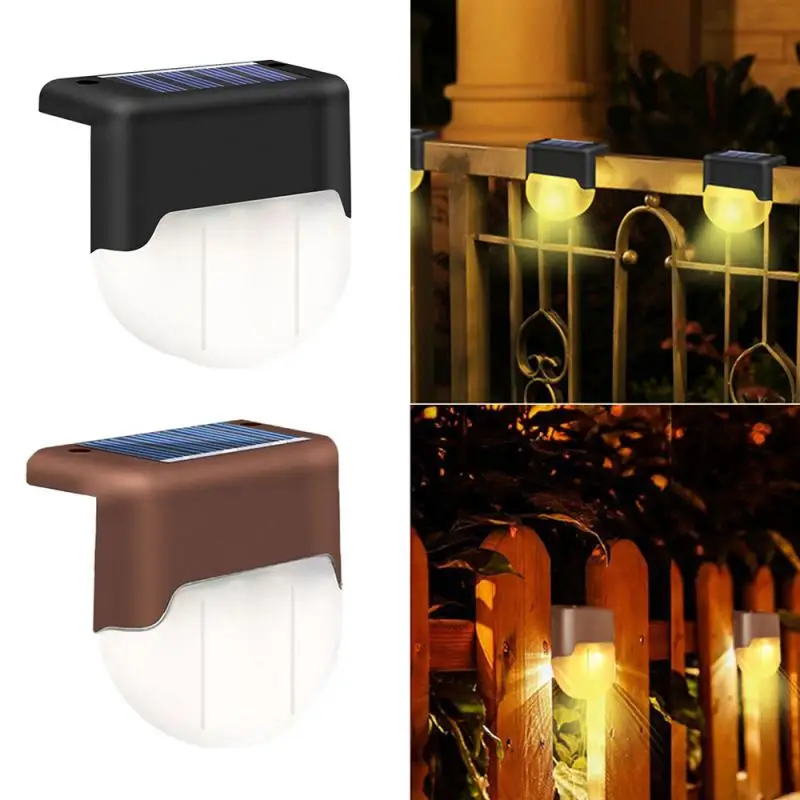 

Solar LED Light Waterproof Led Solar Fence Lamp For Patio Stairs Garden Pathway Step Yard Landscape Step Stair Light