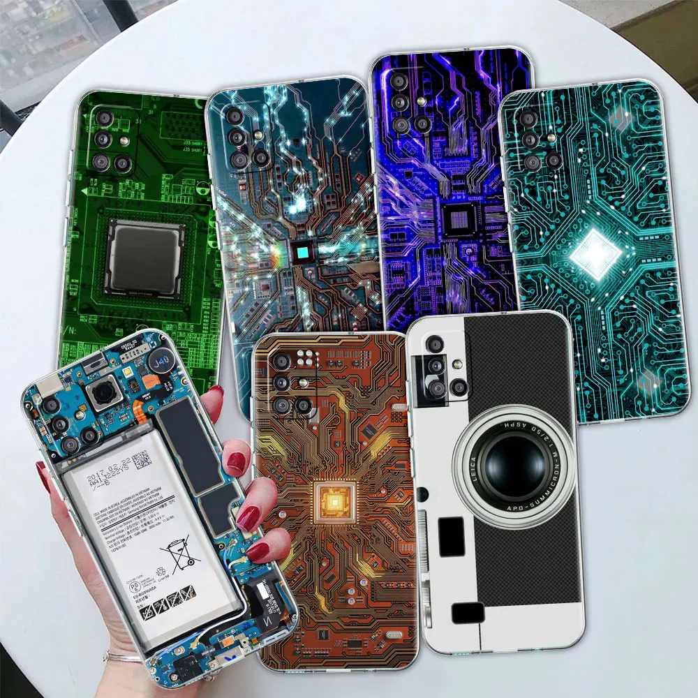 

Inside Electronics Very Cool Clear Case For Samsung Galaxy A51 A50 A71 A70 M31 Phone Covers A21s A31 A10 A40 A52 M51 Shell