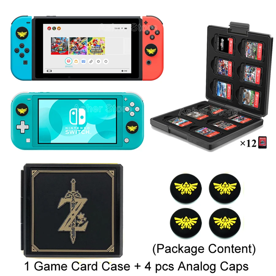 Чехол для игровой карты Nintendo doswitch 12 в 1 жесткий защитный чехол ящик хранения игр