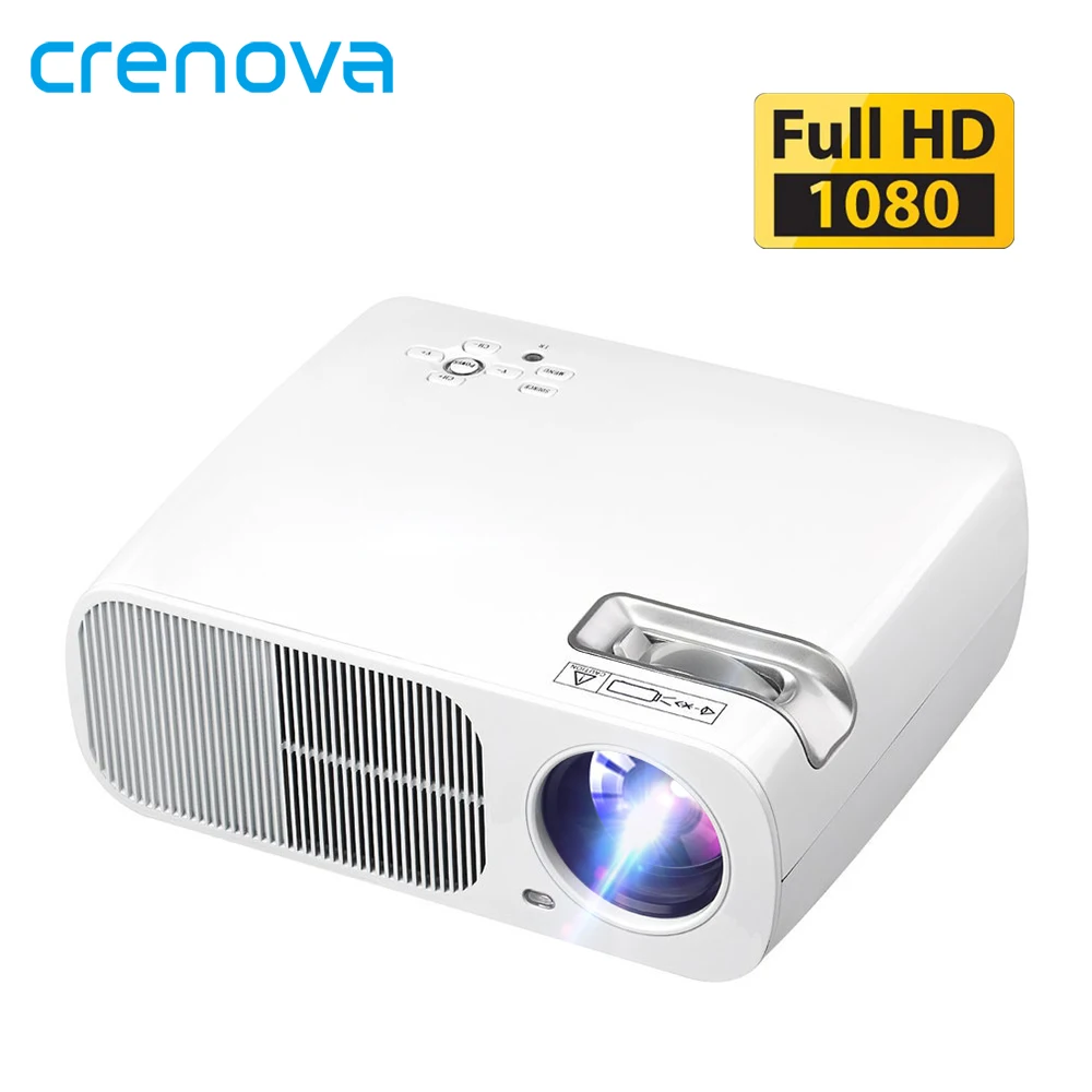Проектор CRENOVA для домашнего кинотеатра 2600 лм разрешение 800*480 Full HD 1080P|Проекторы