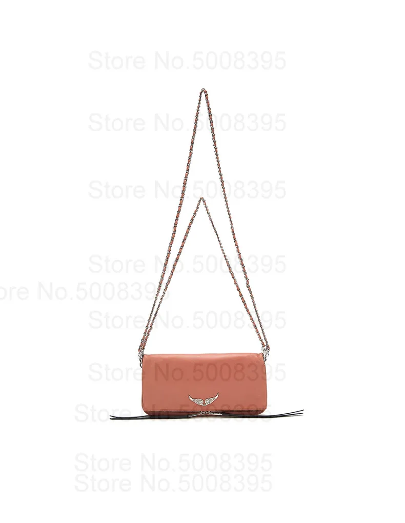 Новинка 2021 женская кожаная сумка на плечо телесного и розового цвета модная