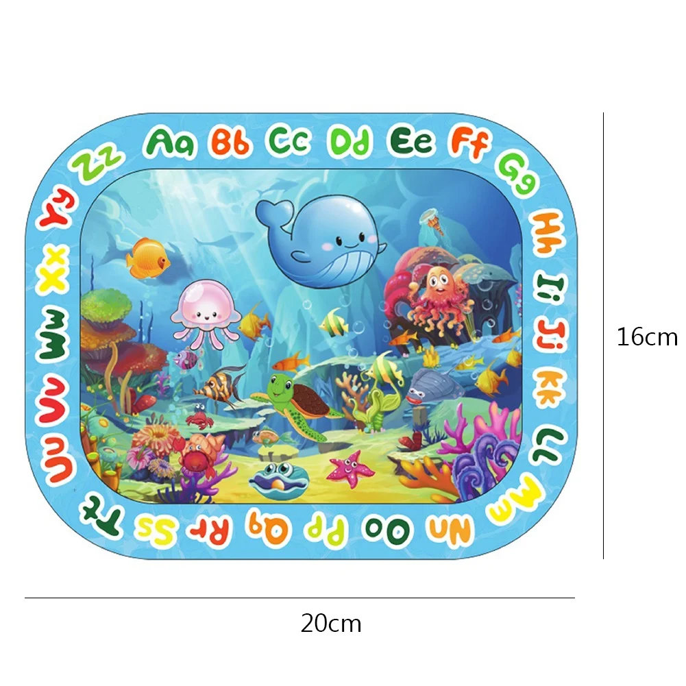 

Kid Baby Inflatable Cartoon Underwater World Dinosaur Water Play Mat Game Pad Toy
