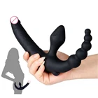 Анальная пробка, страпон, реалистичный фаллоимитатор, вибратор, анальные шарики, пенис для клитора с двойным проникновением, массажер для лесбиянок, вибрирующие трусики