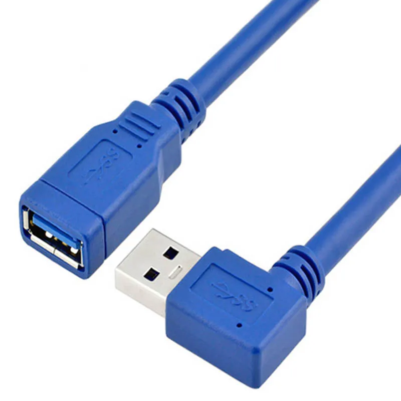 USB 3 0 Удлинительный кабель левый и правый угол папа мама линия 5 Гбит/с