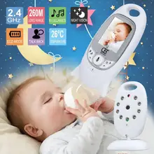 Детский монитор цветной видео беспроводной babyfoon baba электронная безопасность 2 разговора ночного видения Светодиодный контроль температуры bebek telsizi