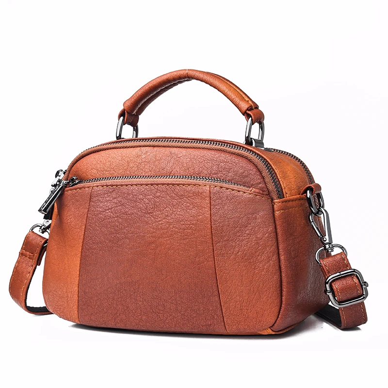 Мини сумки через плечо для женщин мягкие кожаные на женские мессенджеры высокого