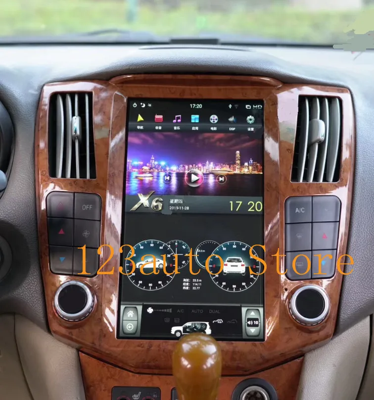 11.8 '' Vertical screen Tesla Style Android 9.0 Car DVD GPS Player radio navigation for LEXUS RX RX330 RX350 RX400 2004- auto |