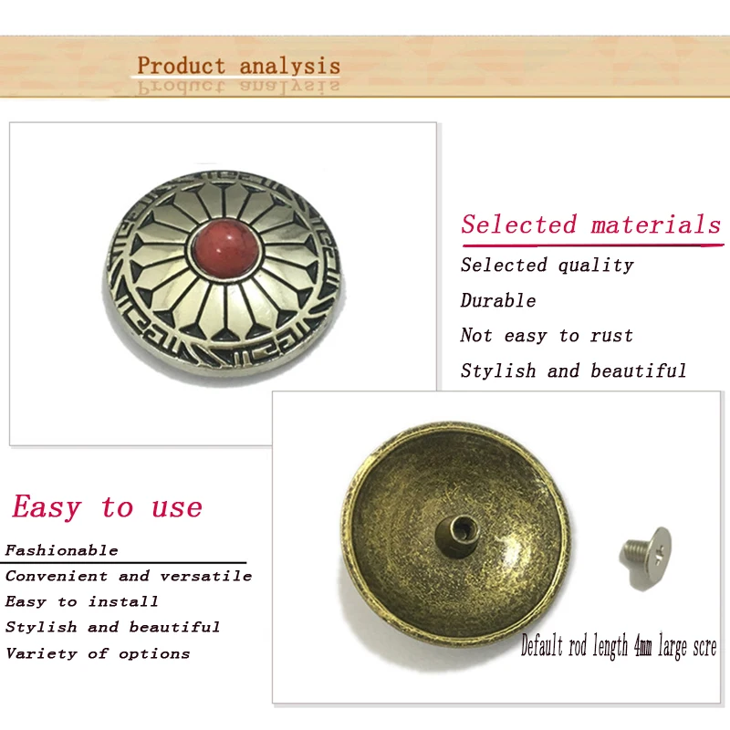 5 шт. декоративные пуговицы для чемодана|Пуговицы| |
