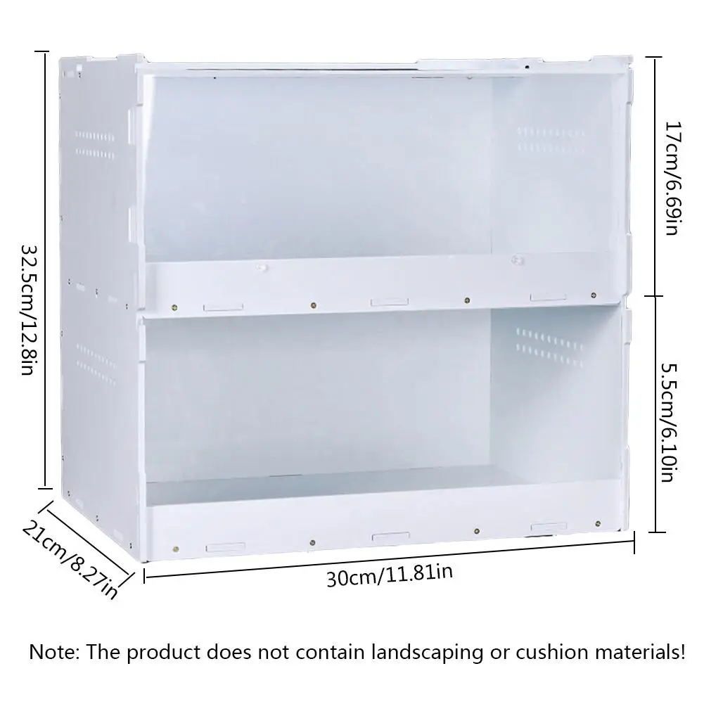 Двухслойная для разведения рептилий коробка рыбоводства домашних животных змей