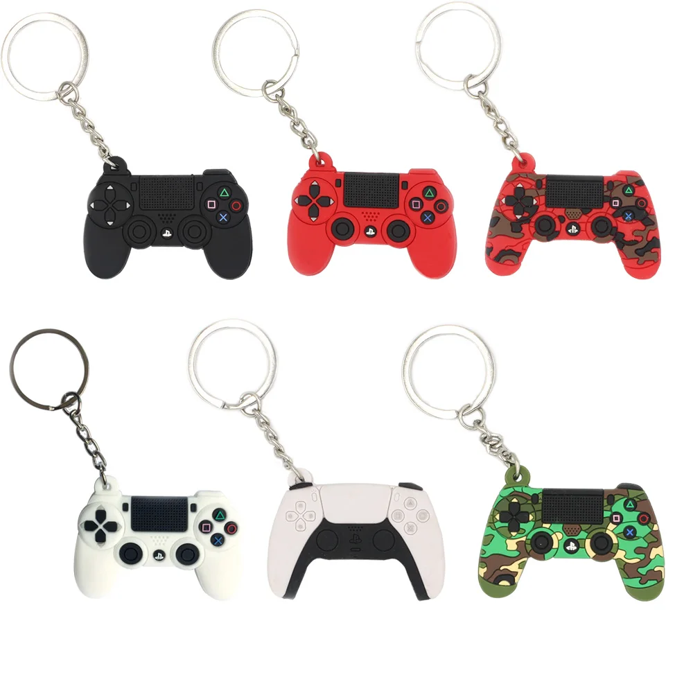 

Game Machine Keychain & Keyring Cute Gamepad Boyfriend Joystick Key Chain PS4 Game Console Keychains Bag Car Hanging Key Ring