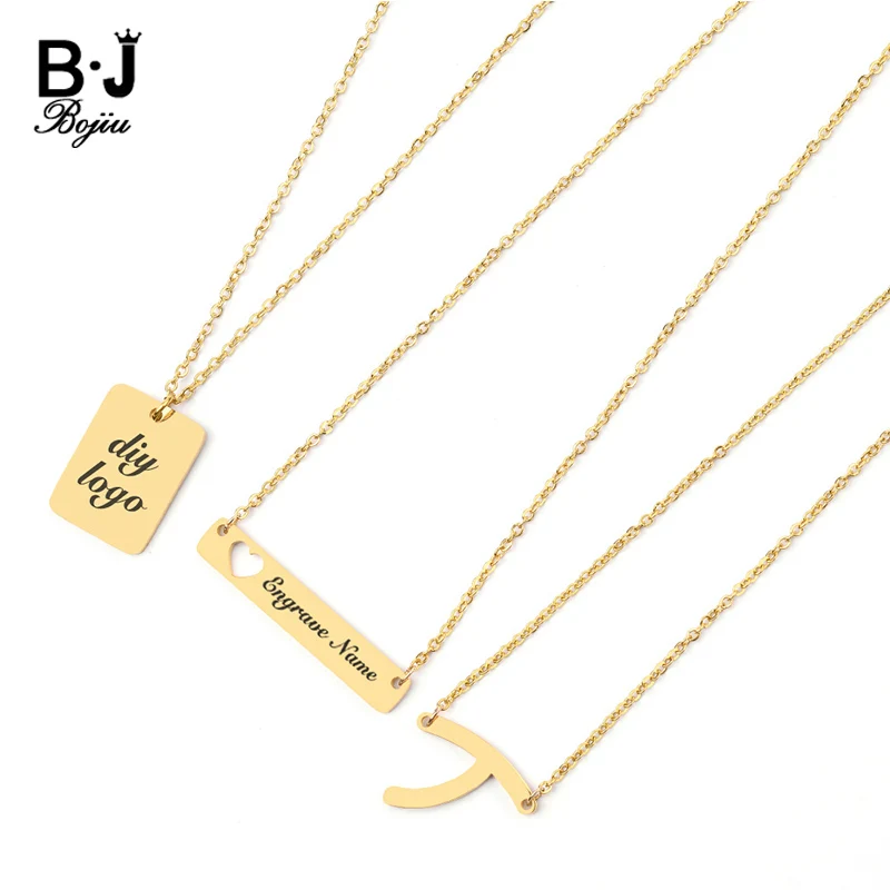 Трендовое ожерелье из нержавеющей стали золотого и серебристого цвета с