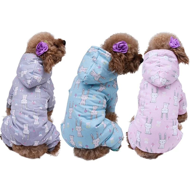 Милое Мягкое хлопковое пальто для маленьких щенков костюм животных комбинезон