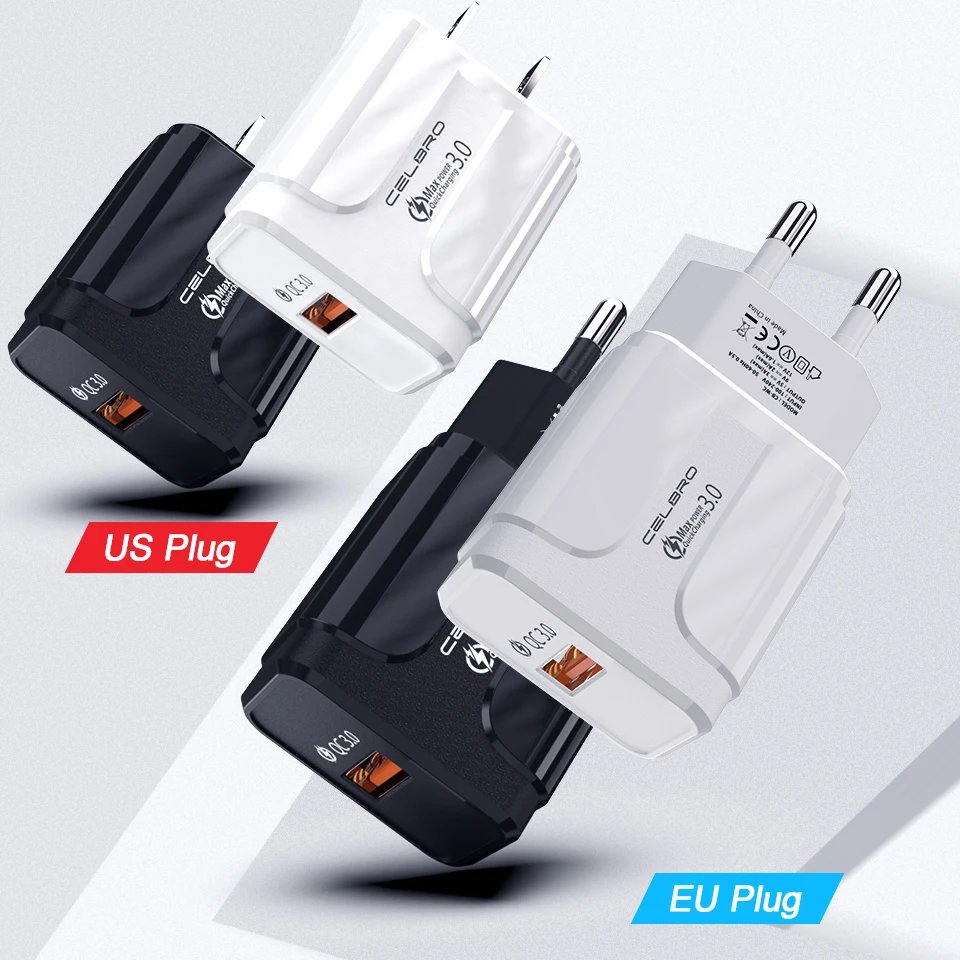 Зарядное устройство Quick Charge 3 0 QC3.0 для xiaomi mi 9 cc9 9t 8 redmi k20 k30 note 7 6 pocophone F1 Black shark 2 realme