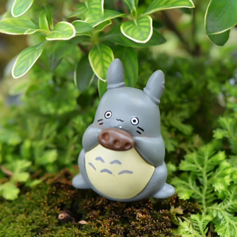 

4Pcs Toys Totoro Fairy Garden Miniature Decor Action Figures Figurines Terrarium Statues Ornaments