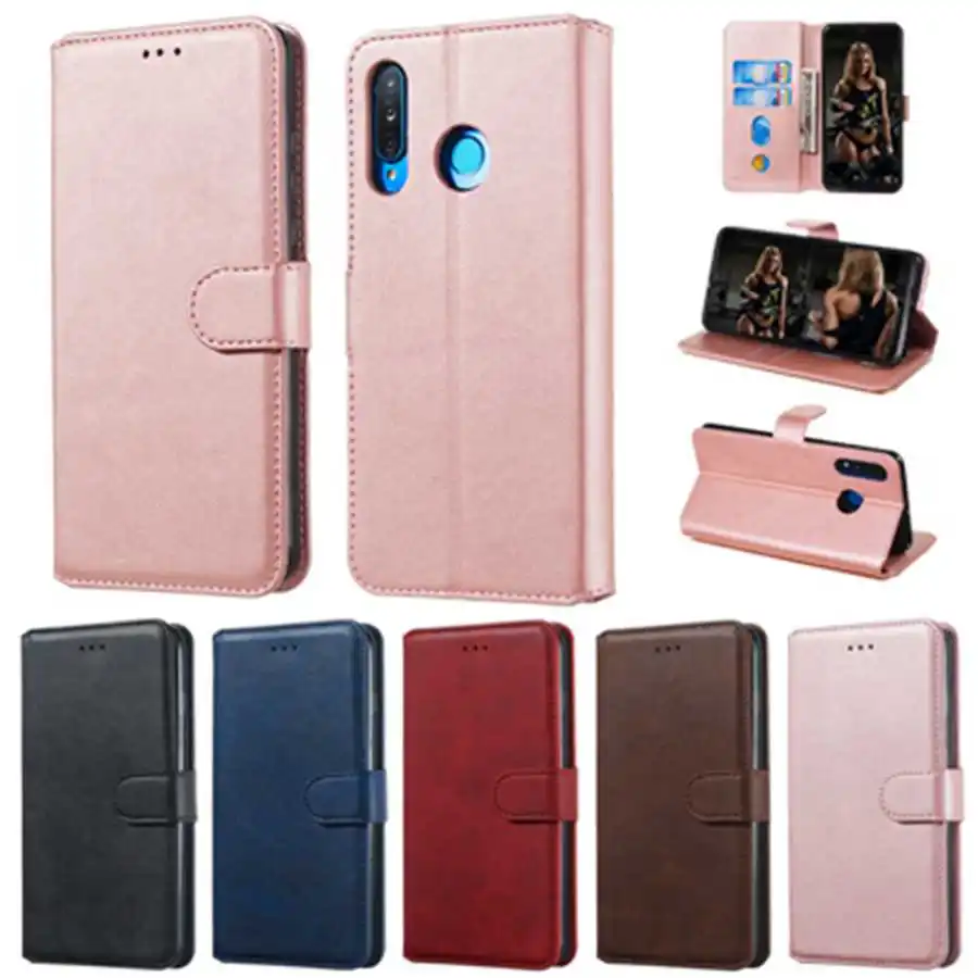 Деловой противоударный кожаный чехол книжка для Huawei P20 30 40 Lite Pro Plus P Smart Y5 Y6 Y7 Y8 2019
