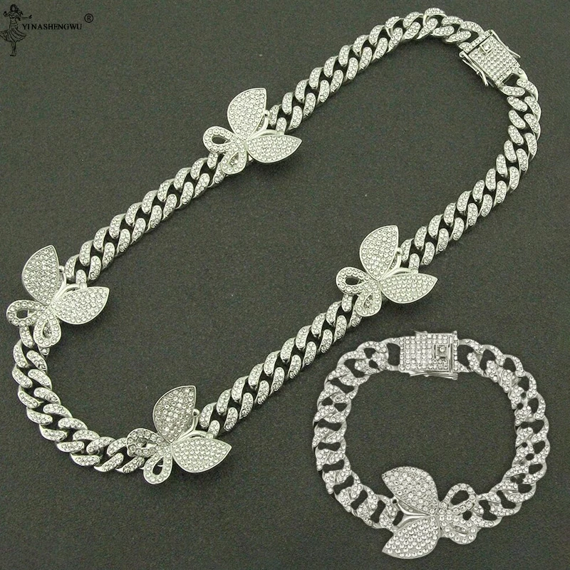 1 комплект/1 шт. мужской браслет с кубинской цепью в стиле хип-хоп | Украшения и