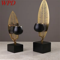 wpd candle table light contemporary retro decoration desk lamp for home dinning room