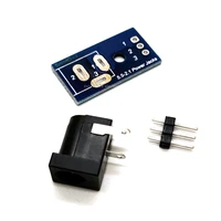 2pcs 5 5 2 1 power jacks dc005 to dip adapter converter circuit board dc power socket breadboard interface test conversion board