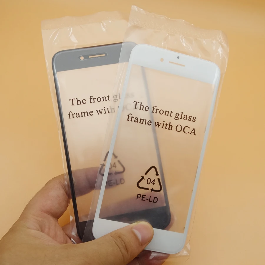Переднее внешнее стекло с рамкой + OCA для iphone 7 холодный пресс 3 в 1 рамка lcd запасная