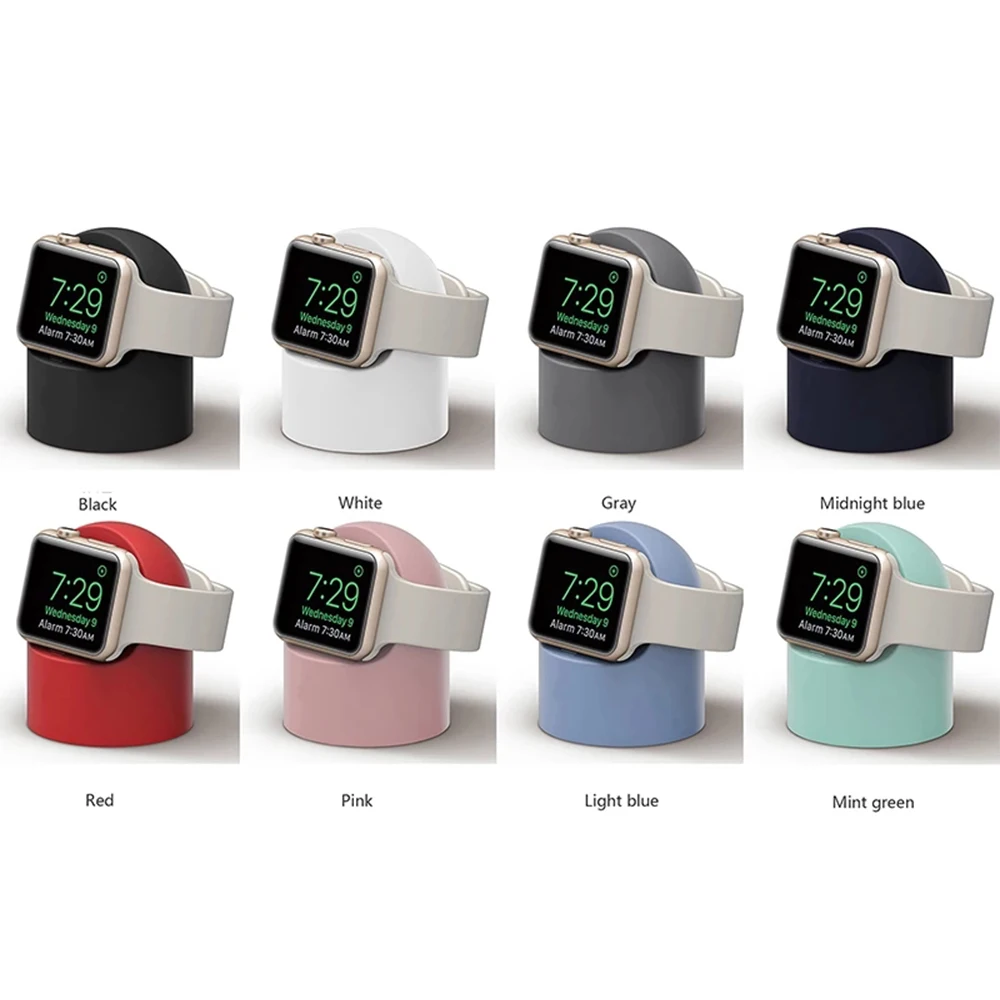 Силиконовая подставка для Apple Watch Series 6 SE 38 мм 42 40 44 держатель управления кабелем