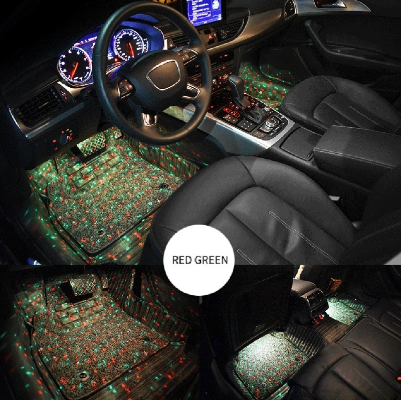 

Car Interior Foot Light Auto LED Strip Atmosphere Decorative Lamp Colors Styling
