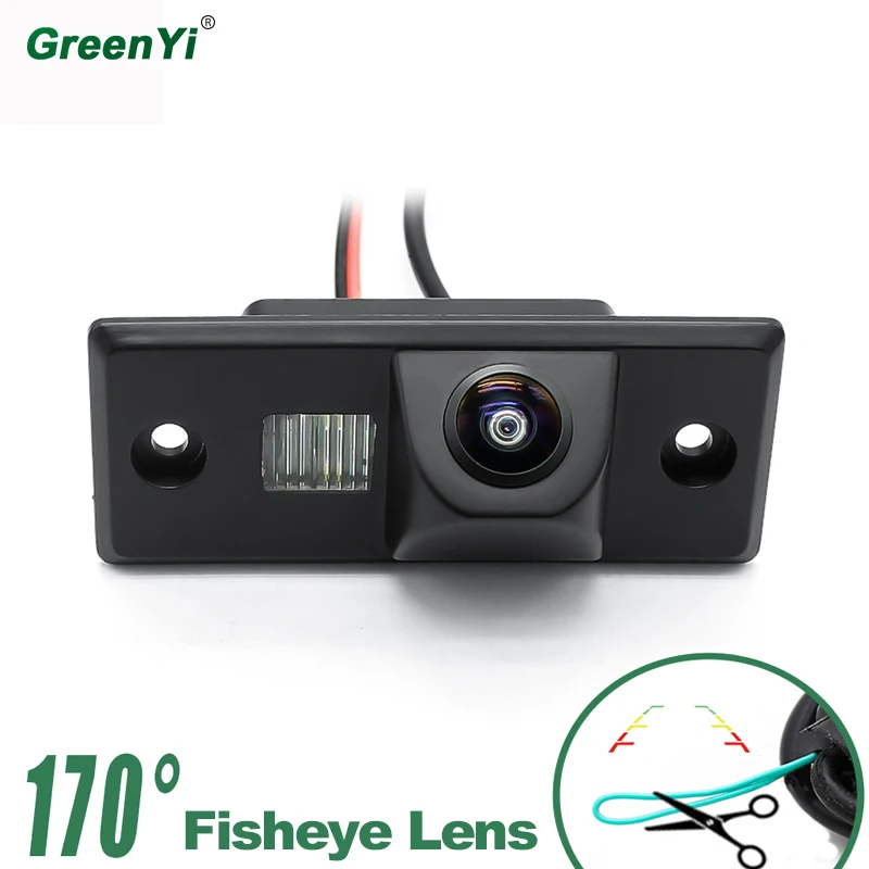 HD 720P 170 градусов Рыбий глаз объектив заднего вида камера для VW Volkswagen SKODA FABIA SANTANA POLO