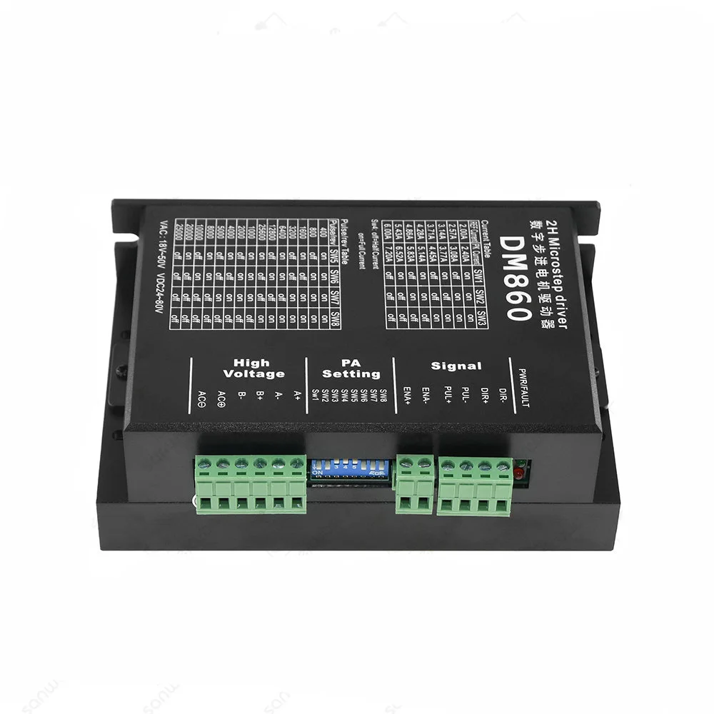 Контроллер привода двигателя DM860 Привод DM860H 24 ~ 80 В постоянного тока 7 2 А подходит