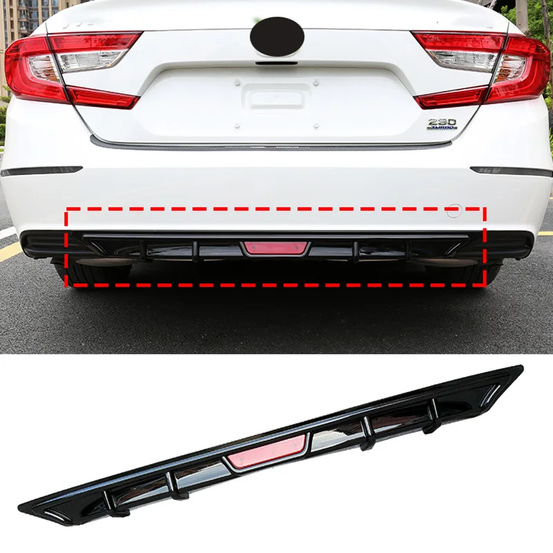 Акулий плавник крыло губа диффузор задний бампер Шасси 1 шт. подходит для Honda 10 Accord