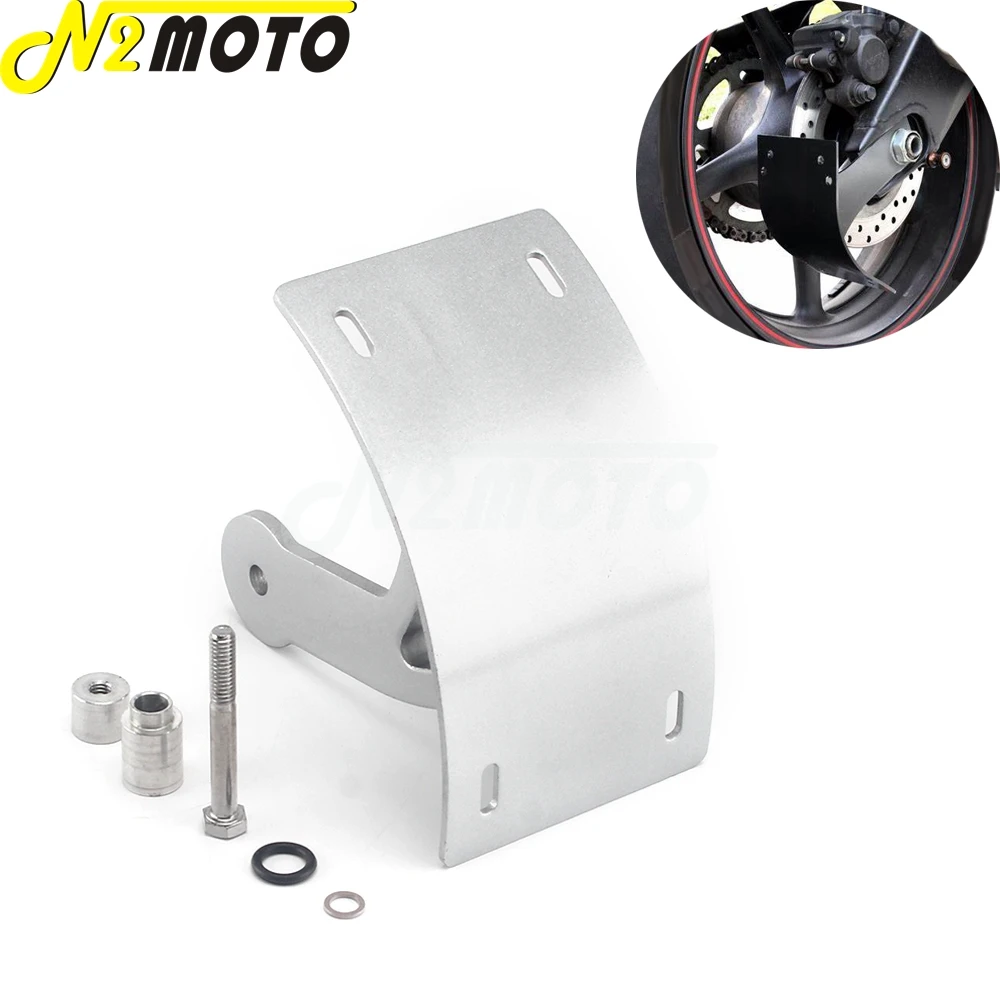 

Silver Aluminum CNC Motorcycle Swingarm Rear Curved Number License Plate Bracket Holder For Suzuki Boulevard M109R 2006-2013