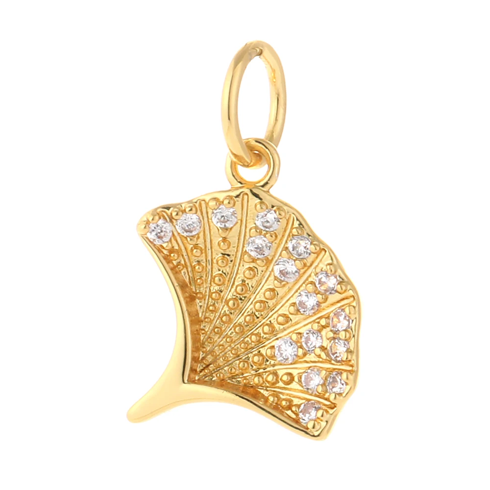 Очаровательные шармы для изготовления ювелирных изделий золотые животные рыба