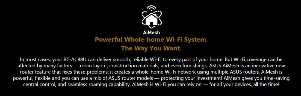 Топ 5 лучших ASUS RT-AC88U AC3100 двухдиапазонный гигабитный Wi-Fi игровой 4K маршрутизатор с MU-MIMO, AiMesh, 3167 Мбит/с, обновляемая система Merlin