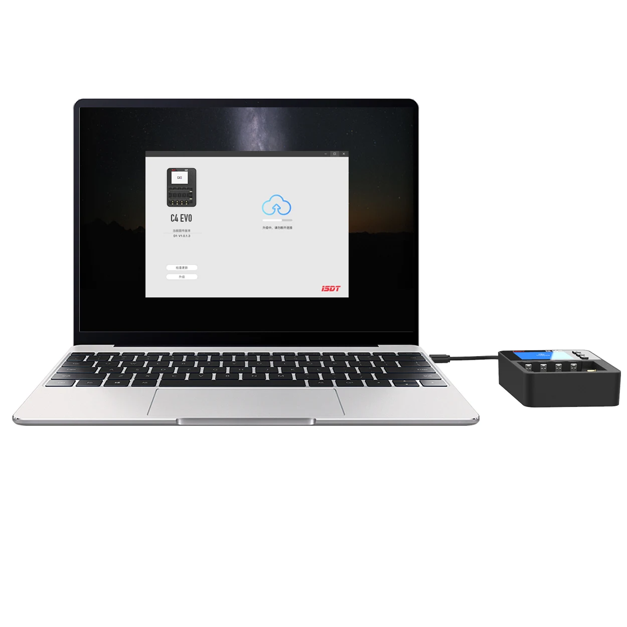 Зарядное устройство ISDT C4 EVO с выходом Type-C QC3.0 для литий-ионных батарей AAA