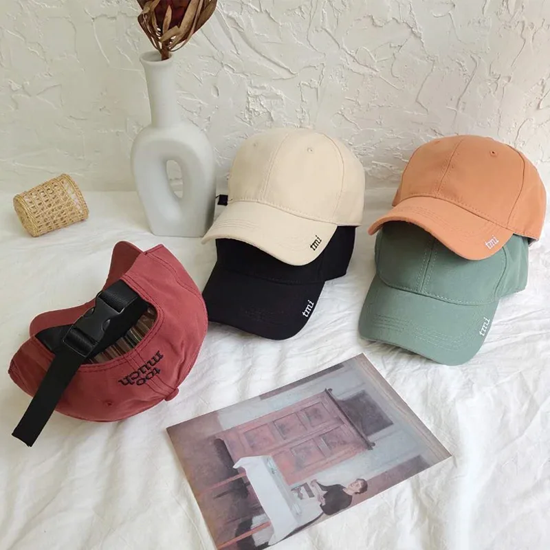 

Spring and Summer Couples Hat for Men Women Fashion Cotton Baseball Cap Soft Top Snapback Casquette Side Letter Sun Hats