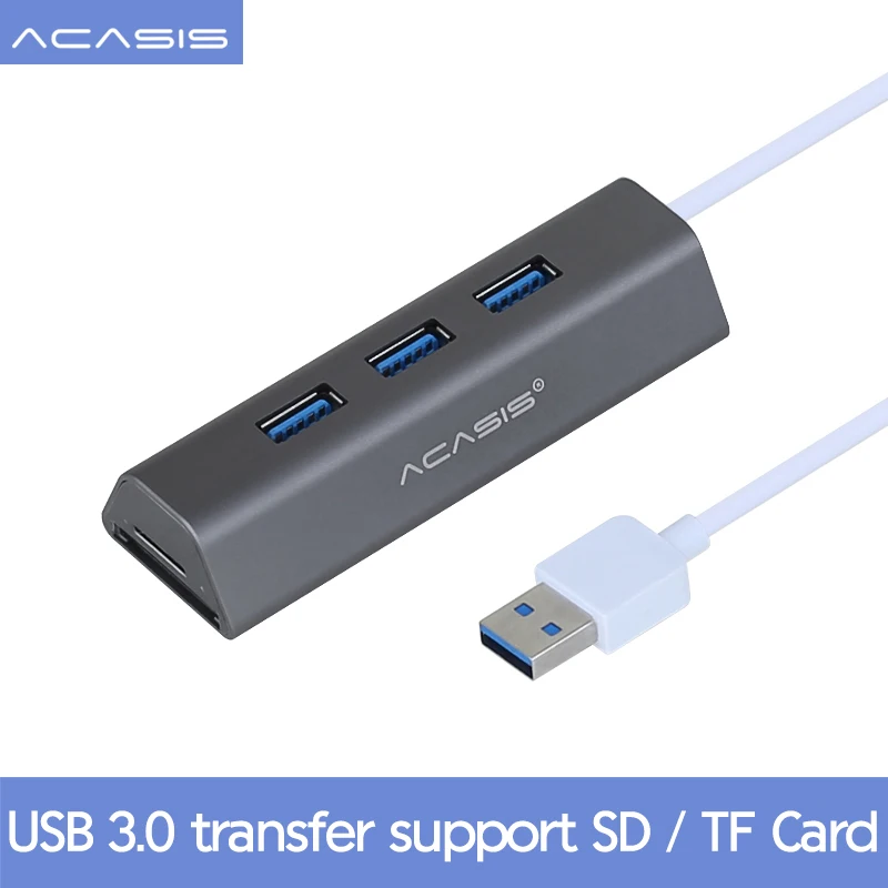 

Usb-хаб 3,0 Мульти USB 3,0 концентратор usb-разветвитель высокой Скорость 3 Порты хаб TF/SD кард-ридер для ПК Компьютерные аксессуары для MacBook Air
