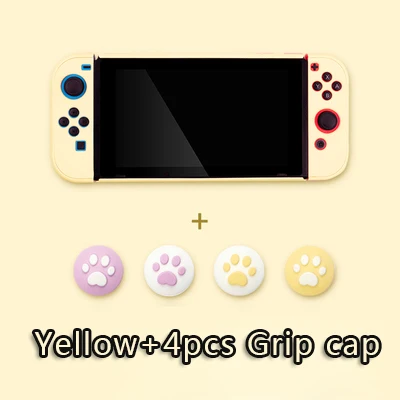 Защитный чехол, чехол для nintendo NS Switch Joy Con, чехол, корпус, корпус для nintendo Switch, консоль, задняя крышка, чехол - Цвет: Yellow