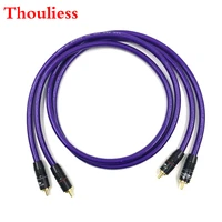 thouliess pair type 4 gold plated rca audio cable 2x rca male to male interconnect audio cable with van den hul mc silveb it 65