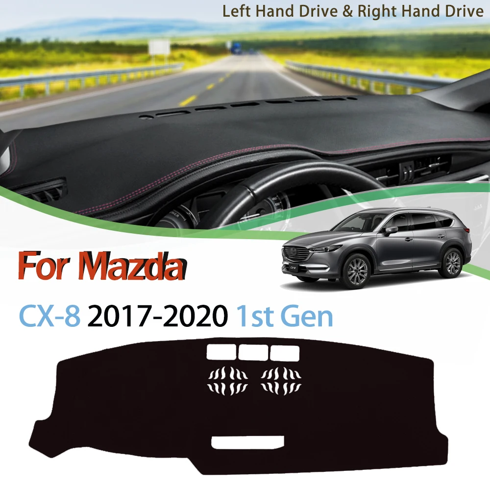 

Для Mazda CX-8 2017 2018 2019 2020 Противоскользящий коврик, накладка на приборную панель, Солнцезащитный коврик, защитный ковер, Солнцезащитный коврик, ...