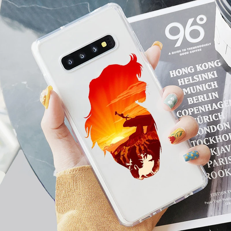 TPU Король Лев simba Pumba Hakuna Matata мягкий чехол для телефона samsung S7 Edeg S8 S9 Plus S10+ S10E Lite A50 A70 NOTE8 - Цвет: TPU