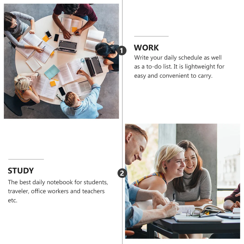 

1Pc Schedule Notebook Practical Calendar Notebook Schedule Book Planning Book