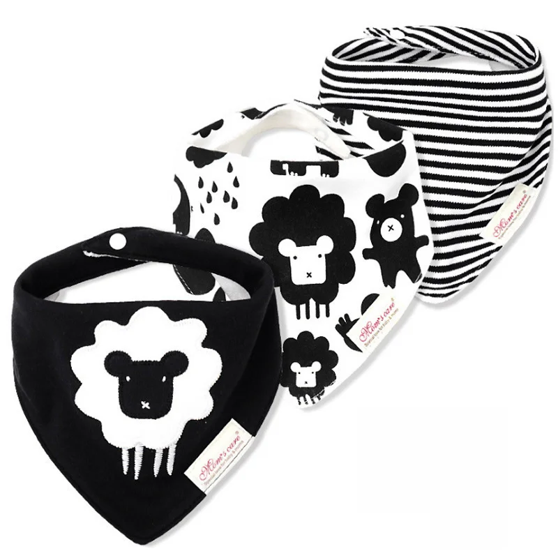 Нагрудник малыша из органического хлопка 3 шт. водонепроницаемый нагрудник для