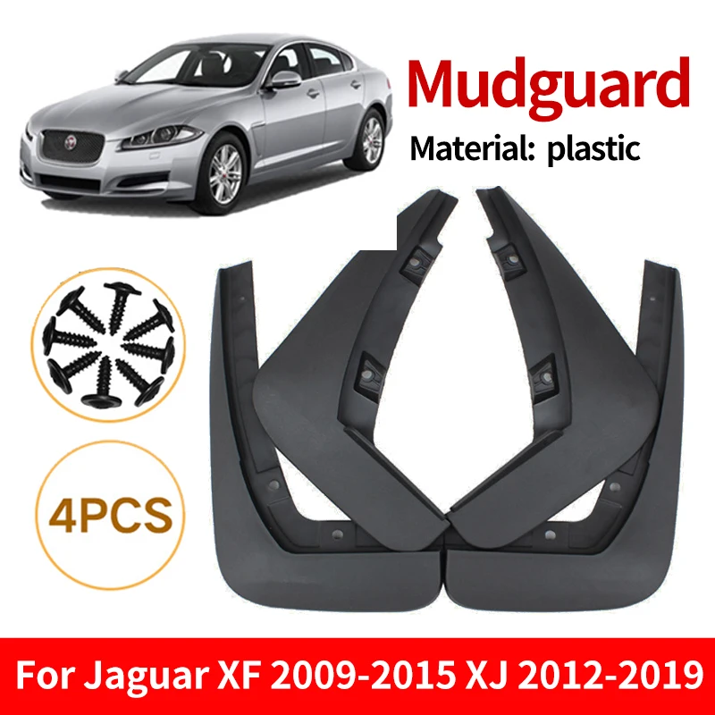 Set Molded For Jaguar XF 2009-2015 XJ 2012-2019 Mud Flaps Mudflaps Splash Guards Front Rear Mud Flap Mudguards Fender Accessorie