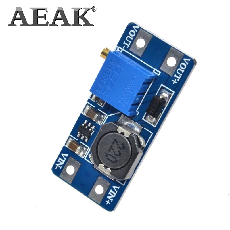 1 шт. Модуль повышения мощности MT3608 2A Max от 3 до 5 В В/9 В/12 В/24 В|power module|dc-dc step upstep up |