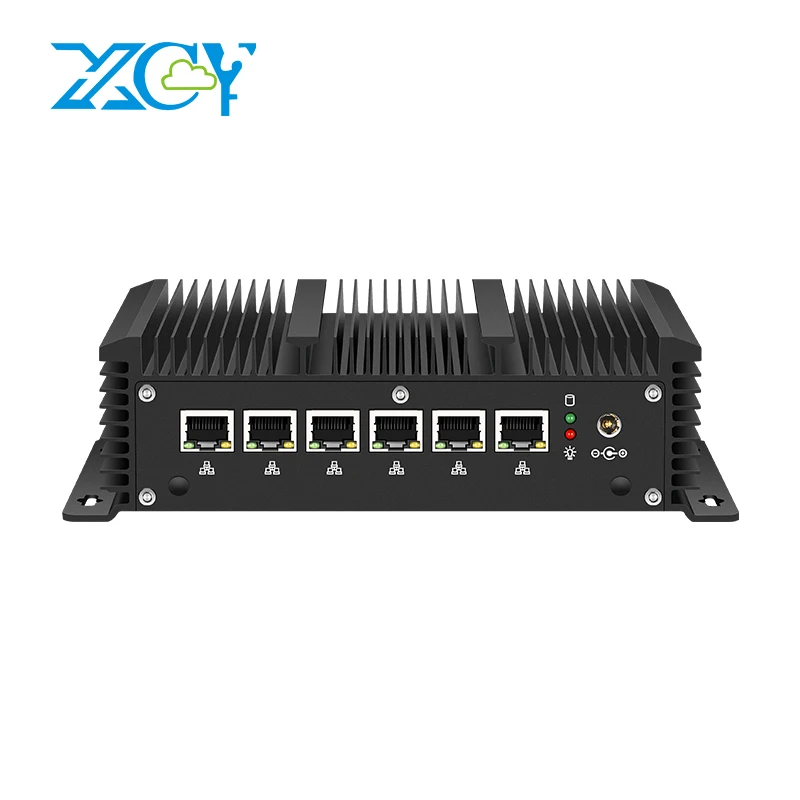 

Мини-компьютер XCY с порционным экраном, Intel Celeron J1900 6x Gigabit Ethernet WAN/LAN RS232 HDMI 4xusb