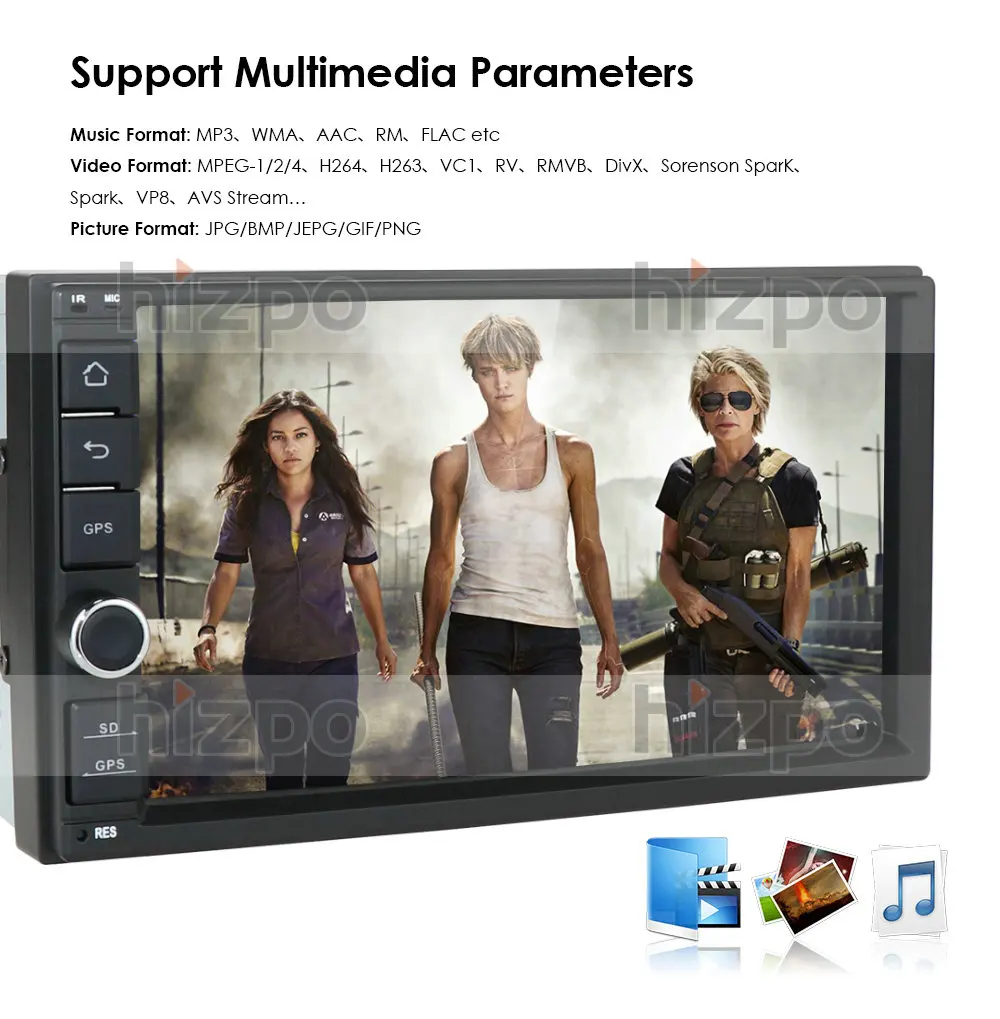 " Android 10 8OctaCore PX5 4 г 64 гром автомобильный без DVD Радио 2din универсальный gps Навигация стерео аудио HD 1024*600 wifi Bluetooth