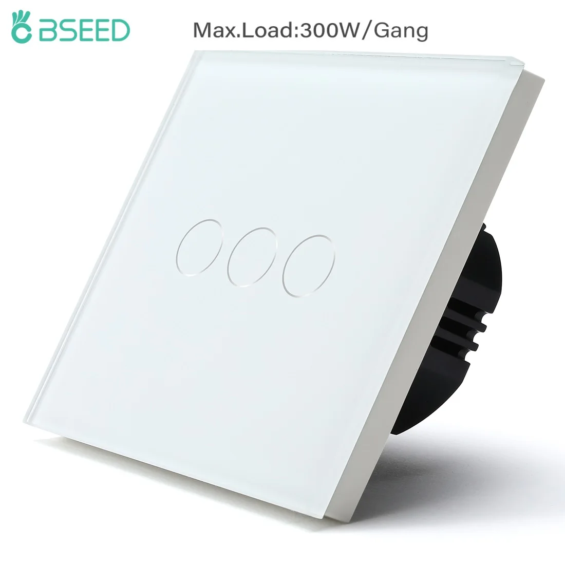 

Bseed Russia EU UK FR Standard 3 Gang 1 Way Electrical Switch 300W Low Power Light Touch Switch Single Live Touch Sensor Switch