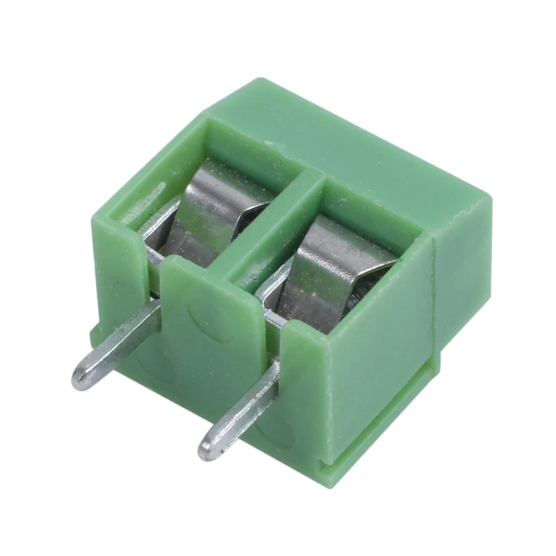 New-50 Pieces 2 Pin 5 mm Pinch PCB Mount Screw Terminal Block Connector 300V 10A (Green) | Обустройство дома