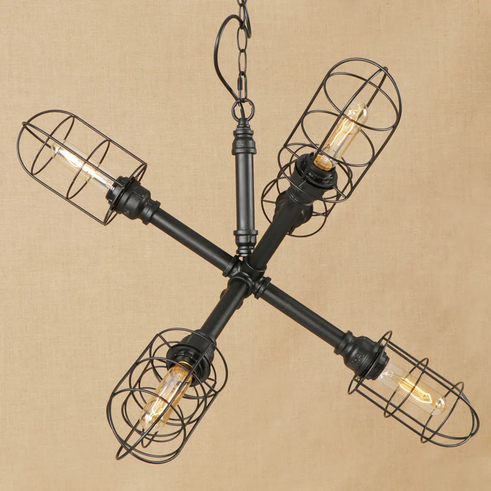 Винтажная железная окрашенная Минималистичная креативная Подвесная лампа