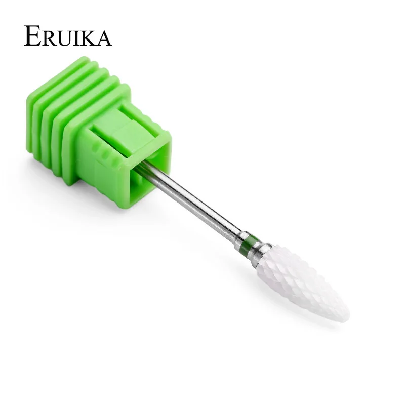 Green C ERUIKA Pro 1 шт. керамический фонарь для ногтей сверло фреза электрическая роторная дрель пилка для ногтей удаляет акриловые Инструменты для гель-лака для ногтей - Цвет: Green C